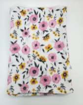 Allura Baby Blanket Girl Floral Pink Yellow Flowers RN# 36753 Fleece  B350 - $39.99