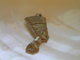 Vintage Carved Silvertone Tribal Head or Bust Charm or Small Pendant – - £6.11 GBP