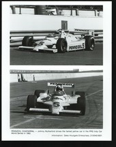Johnny Rutherford #5 Pennzoil Chaparral 10 x 8 B&amp;W Photo 1982-Cart PPG Indy C... - £22.99 GBP