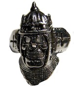 Quality MIDIEVAL KNIGHT W ARMOR BIKER SILVER RING BR51 jewelry RINGS men... - $12.96 CAD
