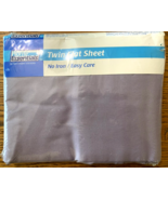 Vintage Westpoint Stevens Twin Flat Sheet Solid Lavender  Cotton Blend - $27.34 CAD
