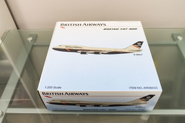 BRITISH AIRWAYS 747-400 LANDOR LIVERY 1:200 100 YRS ARD MODEL (LIKE NEW) - £235.68 GBP