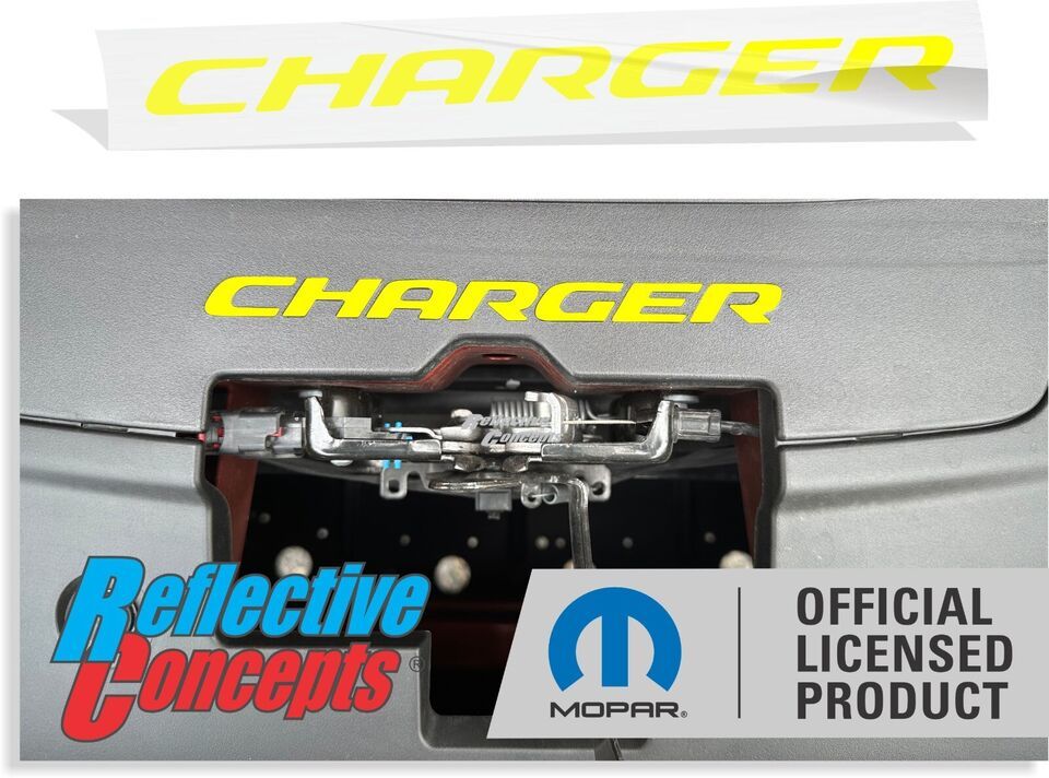 CHARGER Radiator Cover Lettering Overlay Decal for 2015-2023 Dodge ChargerMop...