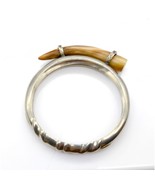 African Boho Toggle Bracelet, Upcycled Horn Bangle from Rwanda Artisans Eco - £44.90 GBP