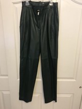 Begedor Italia Green Genuine Buttery Soft Leather Pants Sz 24 x 29 Made ... - £63.26 GBP