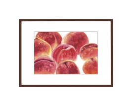 Original Watercolor Tender Peaches 19.3 x 29.3cm Design Home Decor Botan... - $207.00
