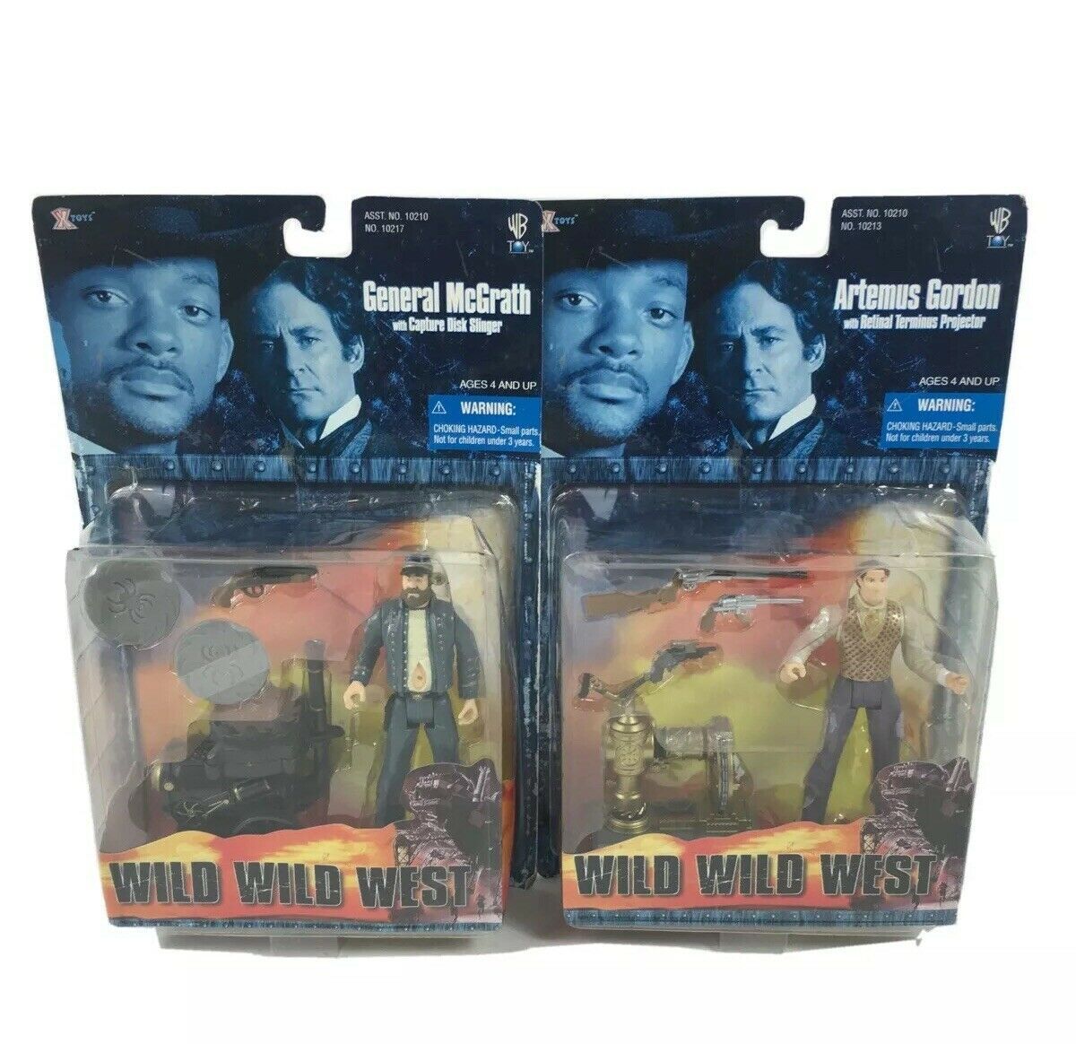 NEW WILD WILD WEST LOT of 2 FIGURES ~ ARTEMUS GORDON GENERAL McGRATH - $24.74