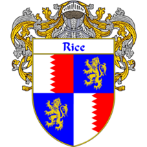 Rice Family Crest / Coat of Arms JPG and PDF - Instant Download - £2.26 GBP
