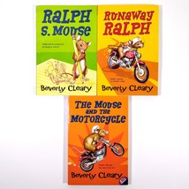 Lot of 3 Beverly Cleary Books Mouse &amp; Motorcycle, Runaway Ralph, Ralph S... - $8.99