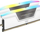 CORSAIR VENGEANCE RGB DDR5 RAM 32GB (2x16GB) 5600MHz CL36 Intel XMP ICUE... - £142.04 GBP