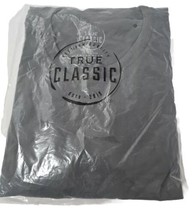 True Classic Premium Quality Crew Neck Tee T Shirt Mens Gray XL NEW - £15.53 GBP