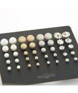 20 Pair Fashion Earrings ~ Pearl ~ Crystal Zirconia ~ Silver ~ Gold Stud... - £11.76 GBP