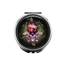 1 Ed Hardy Portable Makeup Compact Double Magnifying Mirror set 1! - £10.94 GBP