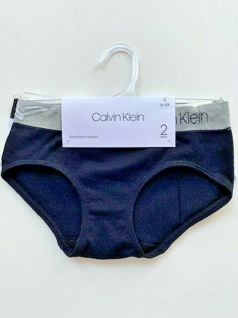 Calvin Klein 2-Pack Seamless Hipster Underwear Black/White ( 6-6X ) - $69.27