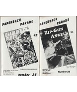 Paperback Parade #s 26/28/29/30/31/32 1991-93 fanzine on collectible pbs - $60.00