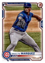 2021 Bowman #43 Brailyn Marquez NM-MT RC Rookie Cubs ID:46198 - $1.67