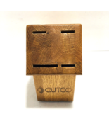 Vintage Cutco Wood Knife Block 4 Slot Made in USA Honey Oak - $633.27 MXN