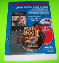 Mad Dog II The Lost Gold Original NOS Video Arcade Game Flyer American Laser #2 - £12.31 GBP