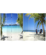 6 ft. Tall Double Sided Beach Room Divider, 6 Foot - $9,066.27 MXN