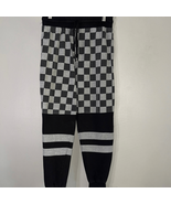 Checkered Jogger Pants - Black and Gray - $216.26 MXN