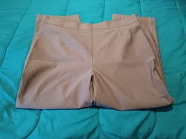 Koret Dress Pants Womens 16 Rayon Mid Rise Elastic Waist Flat Front (V20) - $12.86