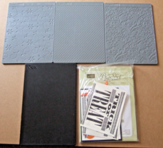 Stampin&#39; Up! Set Of 3 Embossing Plates, 1 Blank &amp; Letterpress Trick Or Treat - £10.96 GBP