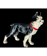 Antique Cast Iron Terrier Paperweight Metal 3&quot; x 2.75&quot; Dog Figurine Metal - $35.00
