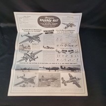 Vintage 1953 Monogram Models "Speedee-Bilt" Air Force Navy B-25 Bomber Manual - $11.87