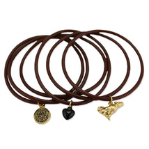 Twilight New Moon Jewellery Jelly Bangle w/ Charms Wolf - $16.41