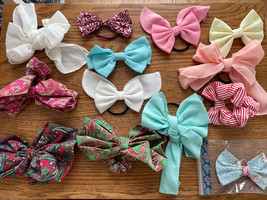 Lot Of 13 hair Clip bow lot gift Pretty Cute New Women Girls Lovely Gift - £17.66 GBP