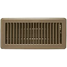 American Metal Products 4 in. H x 10 in. W Brown Steel Floor Register - $29.74 CAD