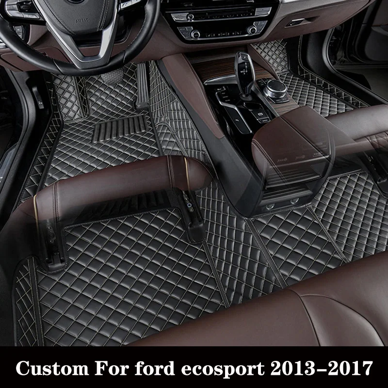 Custom Car Floor Mat For Ford Ecosport 2013 2014 2015 2016 2017 Waterproof Foot - $32.60+