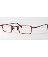 Theo Belgium Double Tie 2 Red / Black UNIQUE RARE EYEGLASSES 42-15-139mm... - $521.56 CAD