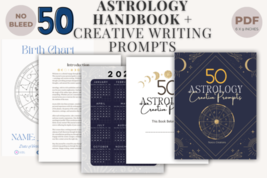 Astrology Creative Writing Prompt Journal for Self Exploration and Healing - £3.70 GBP
