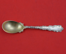 Waverly by Wallace Sterling Silver Egg Spoon Gold Washed 5&quot; Heirloom Silverware - £54.59 GBP