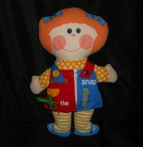 14&quot; VINTAGE 1983 PLAYSKOOL DRESSY BESSY GIRL DOLL TIE STUFFED ANIMAL PLU... - $33.25