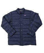 Patagonia Silent Down Shirt Jacket Mens S  Blue Puffer Snap Front Insula... - €111,57 EUR
