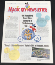 1996 Fall Winter Magic Key Newsletter Walt Disney Resort 25th Anniv Vol ... - £7.55 GBP