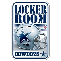 Dallas Cowboys 11X17 Locker Room Plastic Sign New And Officially Licensed - £11.22 GBP