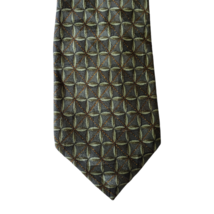 Ermenegildo Zegna Neck Tie Mens 100% Silk Green Luxury Designer - $16.41