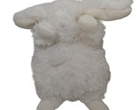 Bunnies By The Bay Plush wee Ittybit white bunny rabbit furry beanbag USED - $6.23