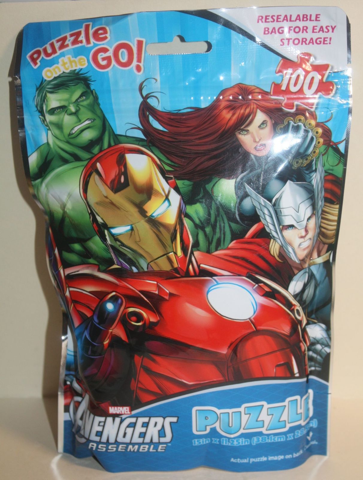 2013 Cardinal Puzzle on the Go Marvel Avengers Assemble 100 PC Puzzle - ... - $6.00