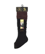 Women&#39;s Fall Winter Leg Warmers Over The Knee One Size Brown W Black New - $17.25 CAD