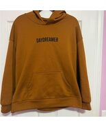 Blush Mark Casual Tan Hoodie Sweatshirt Kangaroo Pocket Women&#39;s Large - $18.00