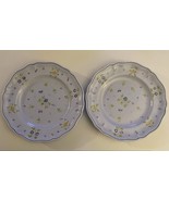 Vtg  Lot of 2 LONGCHAMP Printemps Pattern France Hand Painted 10” Dinner... - $135.23 CAD