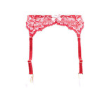 L&#39;AGENT BY AGENT PROVOCATEUR Womens Suspender Floral Lace Red M - $38.33