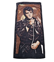 Vintage 80s 1986 Elvis Presley Spell Out All Over Print Beach Bath Towel... - $44.50