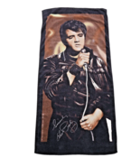 Vintage 80s 1986 Elvis Presley Spell Out All Over Print Beach Bath Towel... - $44.50