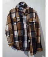 Unbranded Unisexed Fall Color Plaid Button-Down Shirt Sz M.    365 - $264.35 MXN