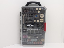 Hyper Tough 208pc Rotary Tool Accessory Kit w/ Case Sanding Buffing Cutting - $10.97